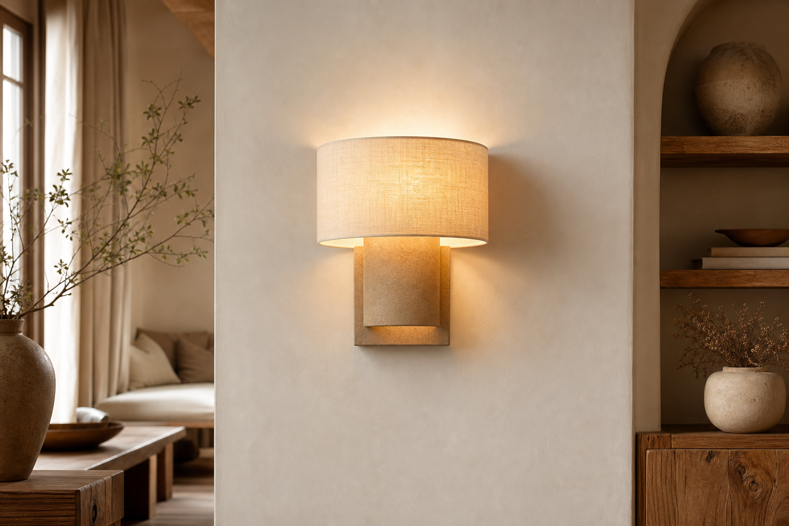 Applique murale beige