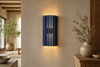 Applique murale bleue