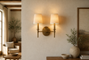 Applique murale double