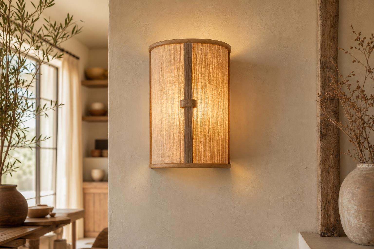 Applique murale naturelle