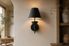 Applique murale noire