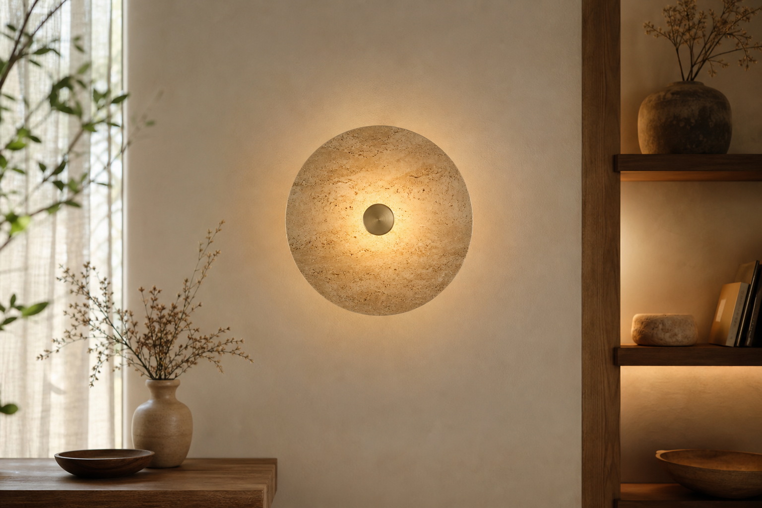 Applique murale ronde