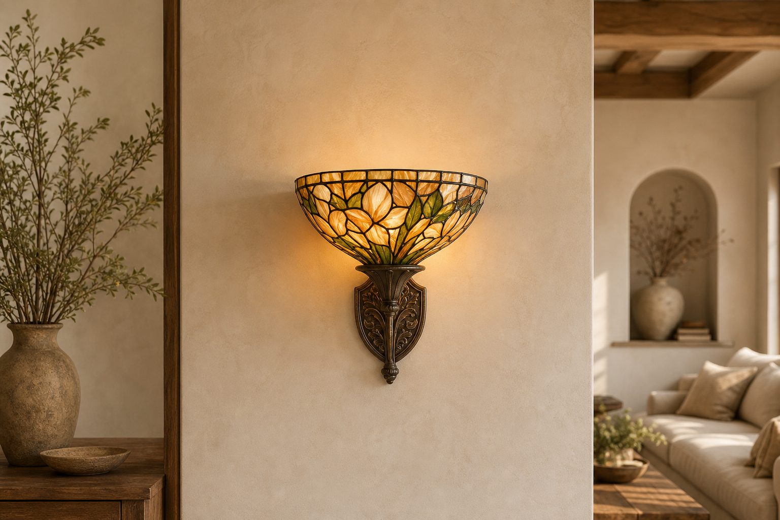 Applique murale Tiffany