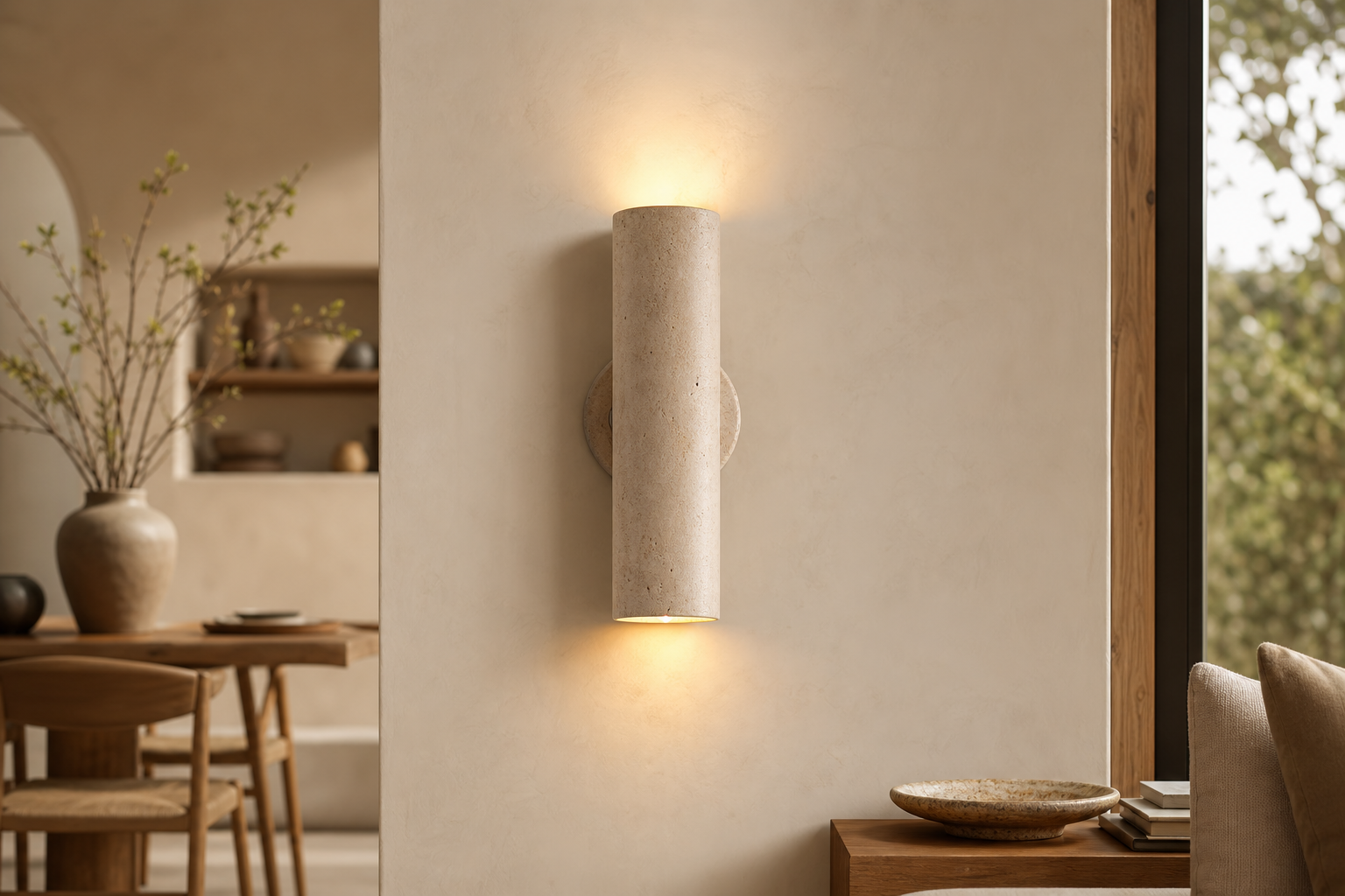 Applique murale tube