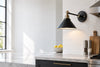 Applique murale industrielle noire
