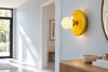 Applique murale jaune