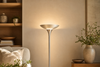 Lampadaire argenté