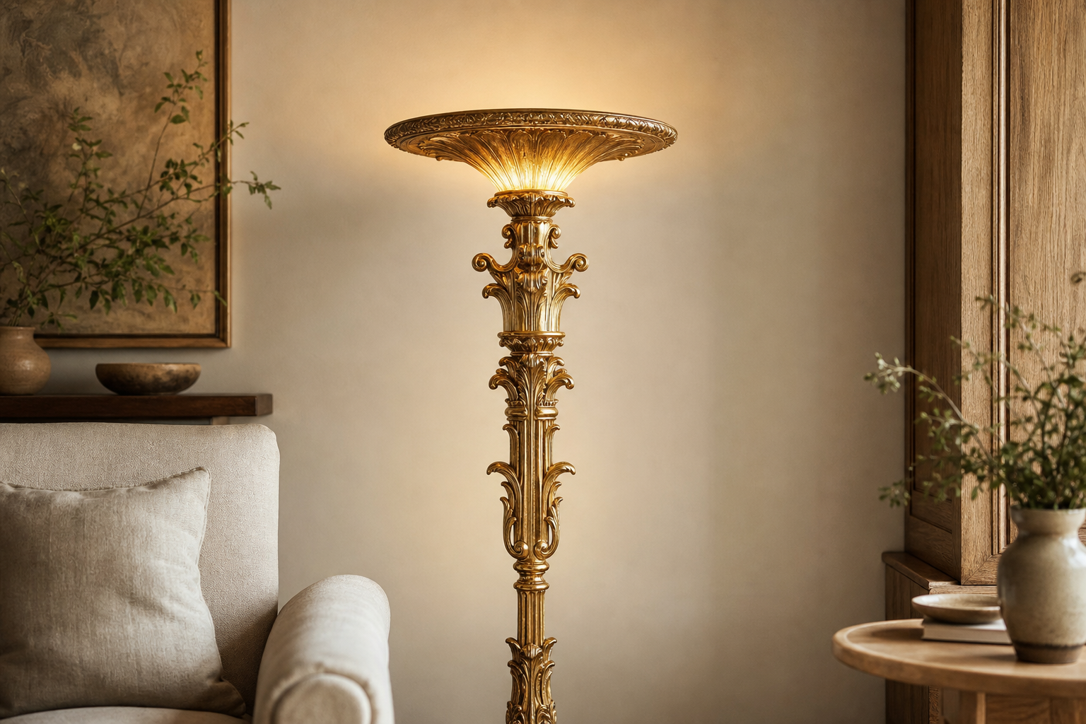 Lampadaire baroque