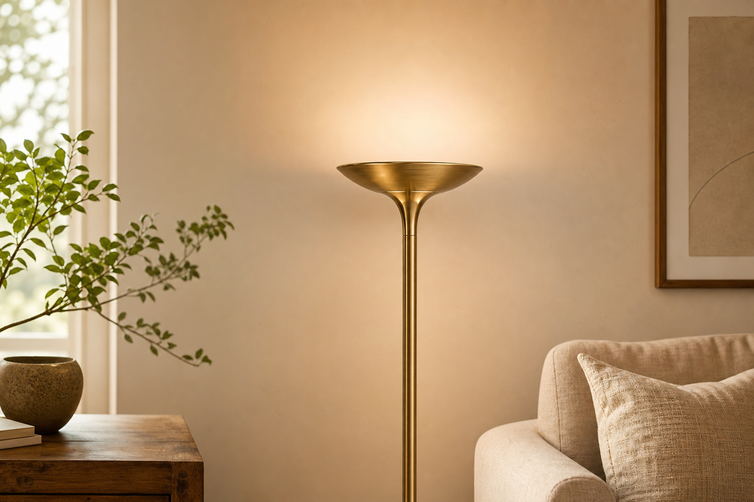Lampadaire laiton