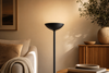 Lampadaire métal noir