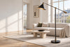 Lampadaire salon industriel