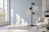 Lampadaire salon noir