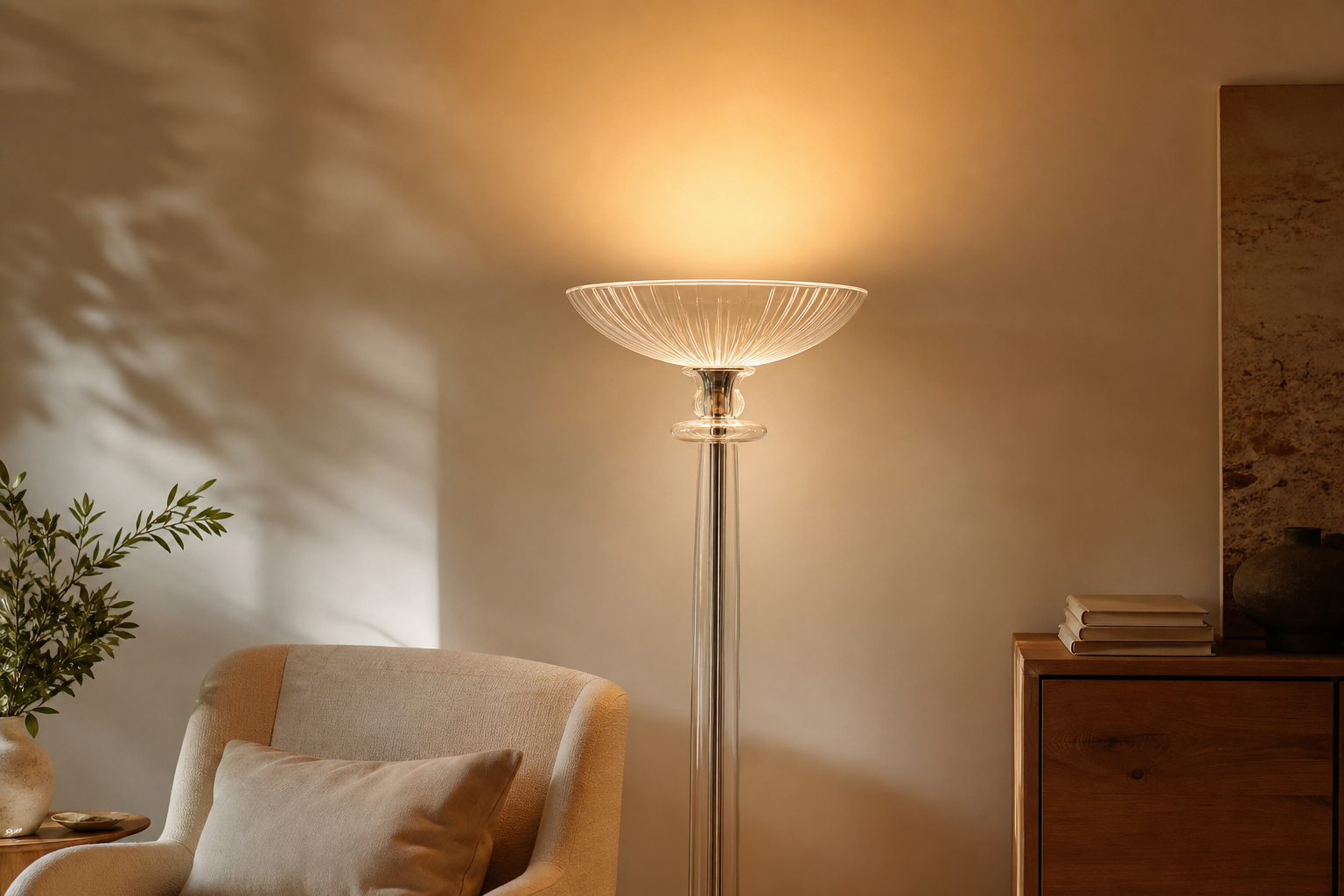 Lampadaire verre