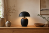 Lampe à poser noire