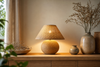 Lampe à poser en rotin