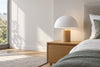Lampe bois et blanc