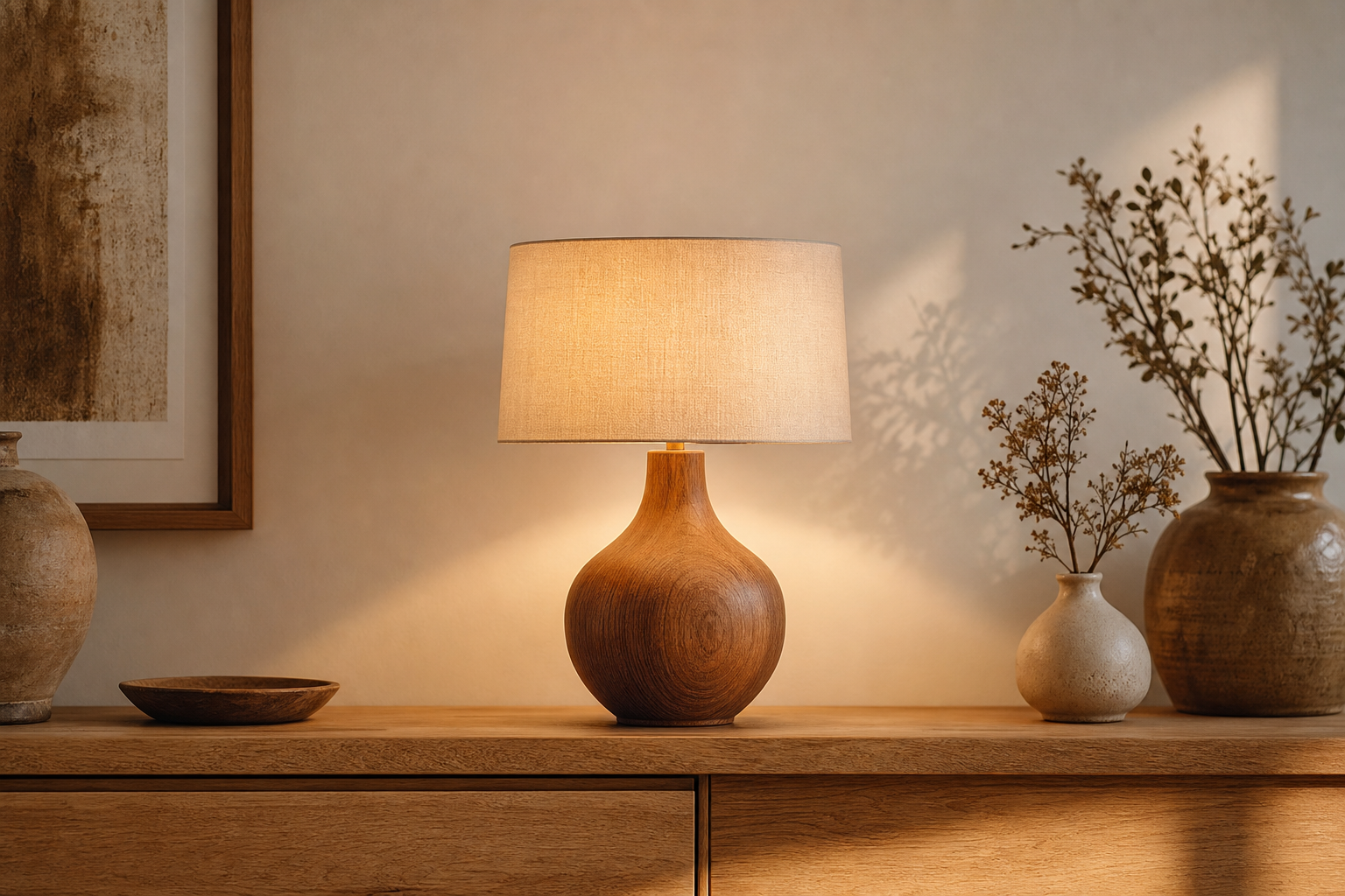 Lampe bois