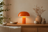 Lampe champignon orange