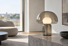 Lampe champignon en verre