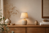 Lampe de chevet beige