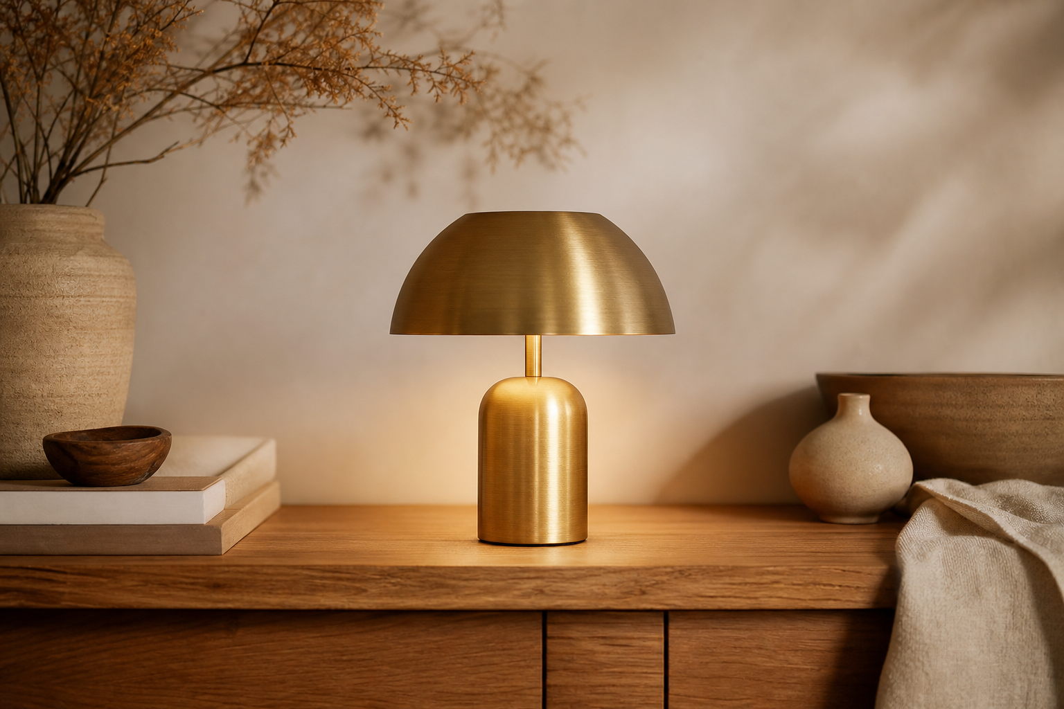 Lampe de chevet laiton