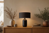 Lampe de chevet noire