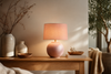 Lampe de chevet rose