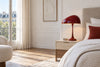 Lampe de chevet rouge