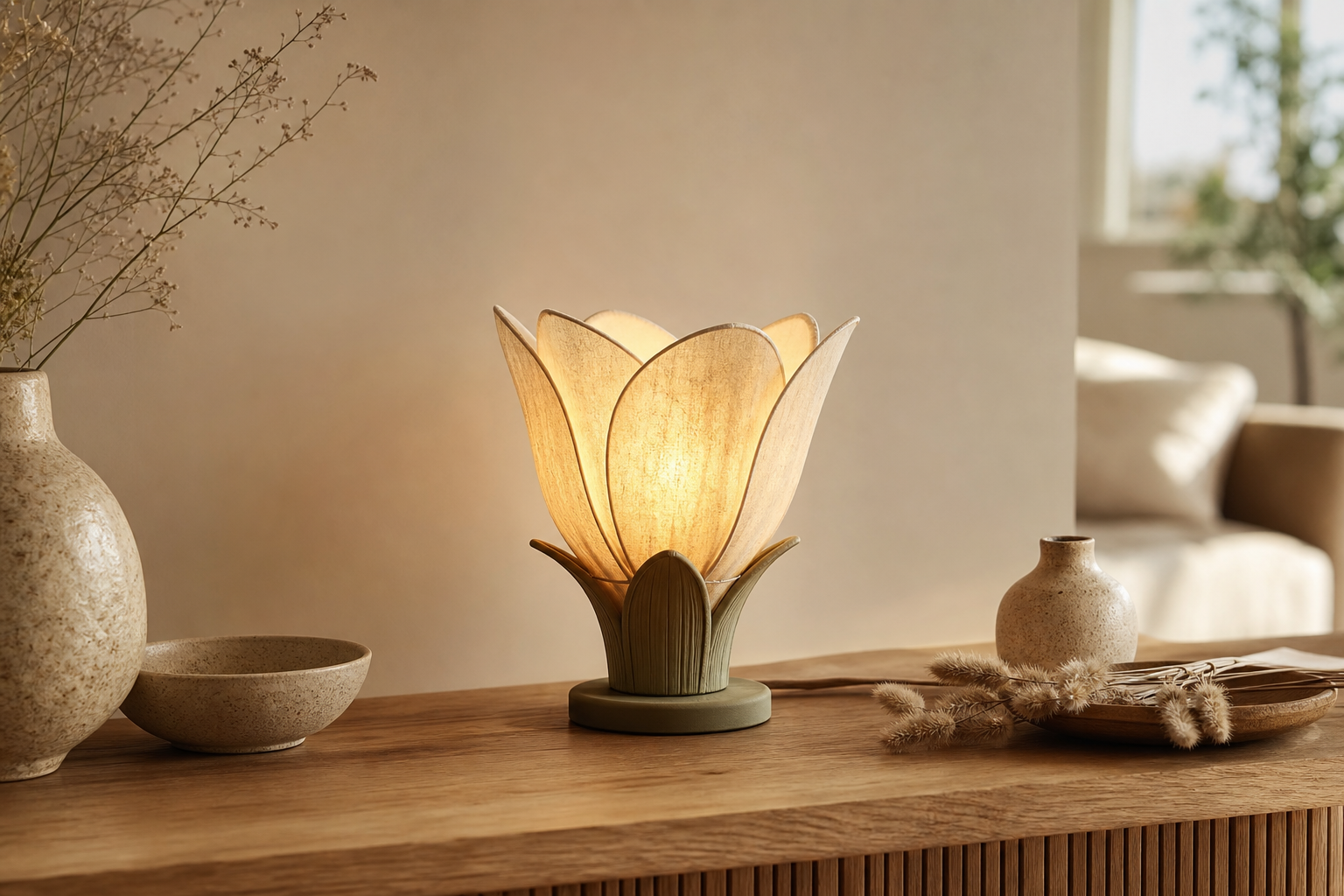 Lampe fleur