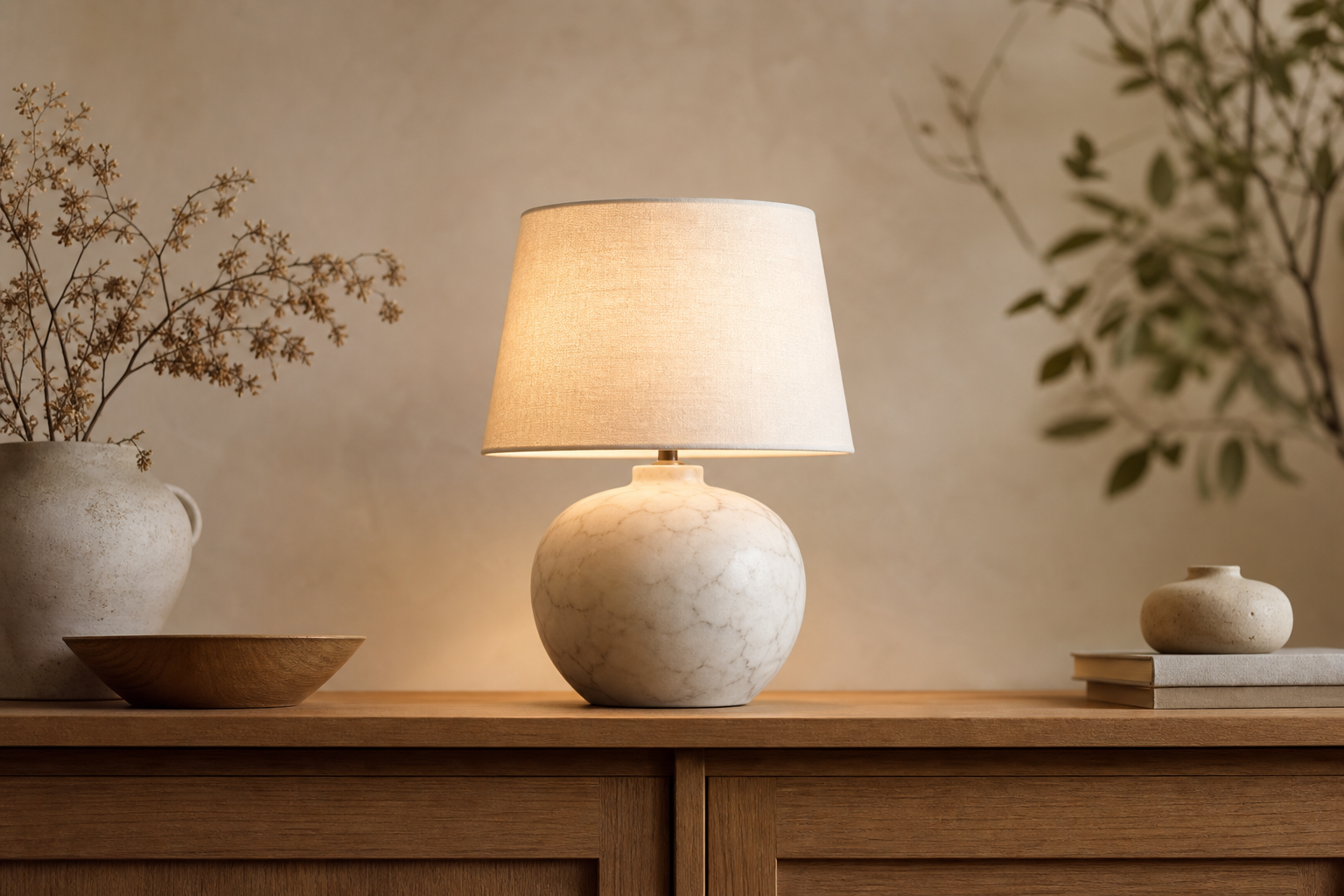 Lampe marbre