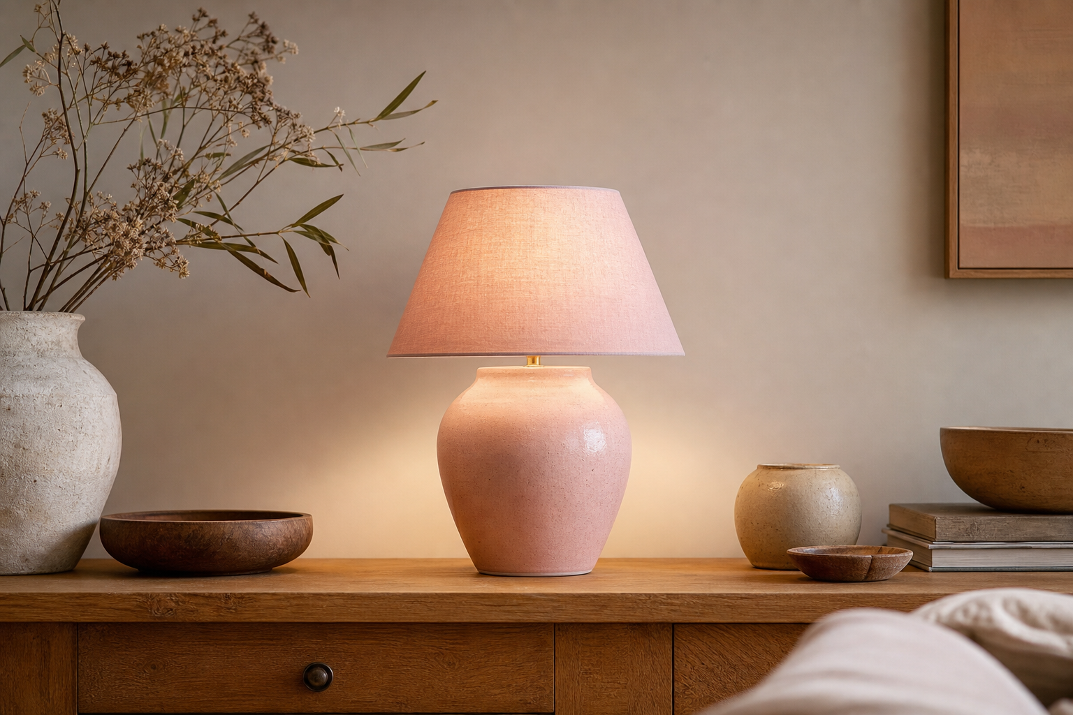 Lampe rose