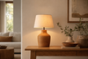 Lampe salon bois