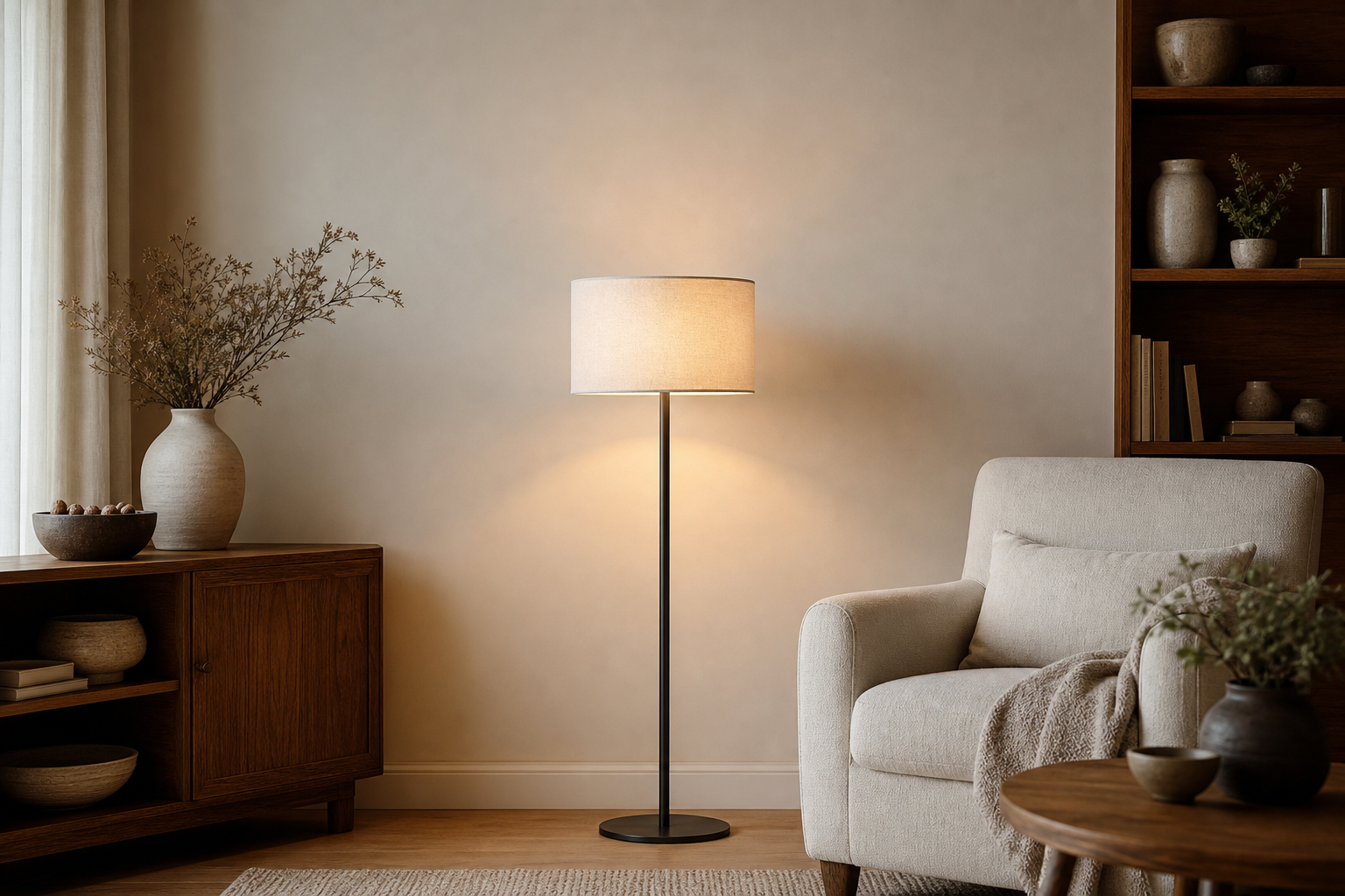 Lampe sur pied moderne