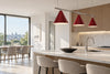 Luminaire rouge