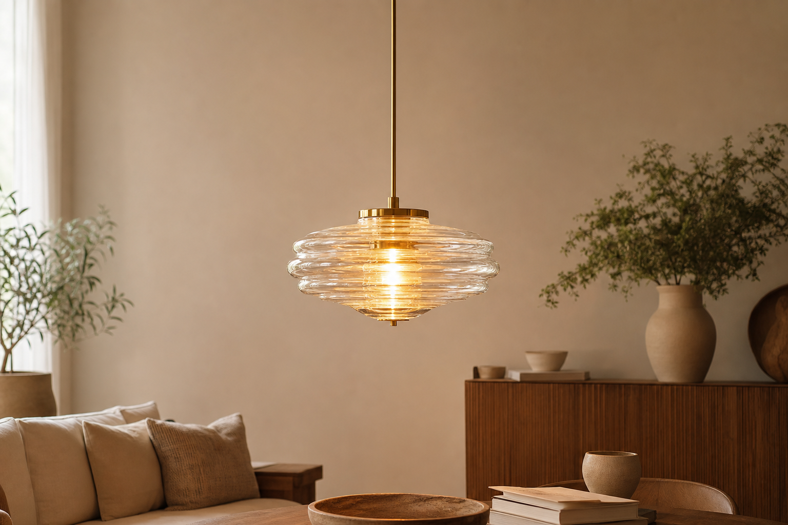 Luminaire en verre