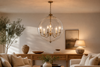 Lustre boule verre