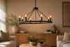 Lustre industriel noir