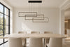 Lustre métal noir