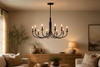 Lustre métal noir