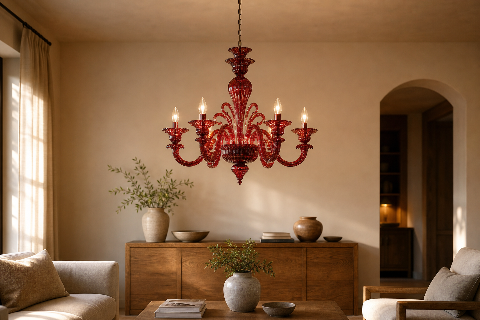 Lustre rouge