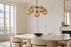 Lustre en verre vintage