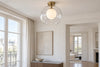 Plafonnier boule verre
