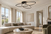 Plafonnier design noir