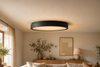 Plafonnier design noir