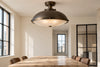 Plafonnier industriel vintage