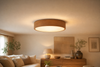 Plafonnier LED bois