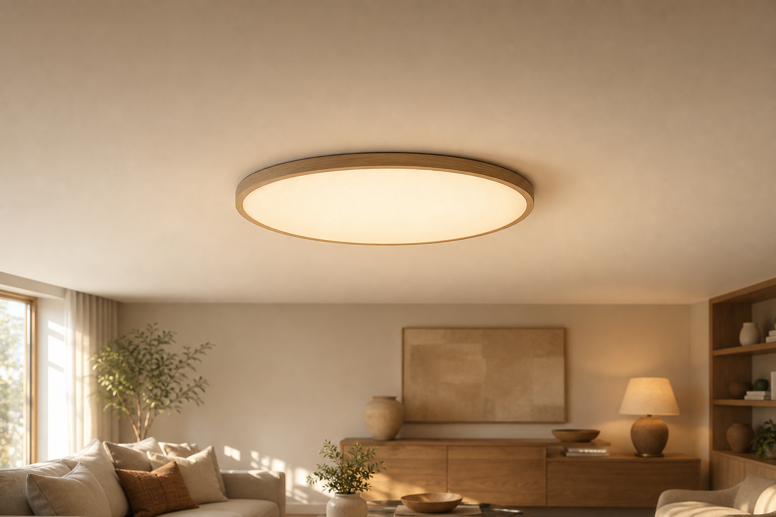 Plafonnier plat