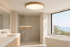 Plafonnier salle de bain bois