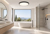 Plafonnier salle de bain noir