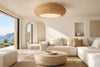 Plafonnier salon rotin